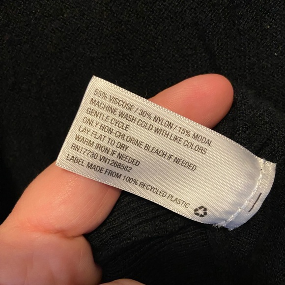 Merona Black Cocoon Open Cardigan - Picture 3 of 4